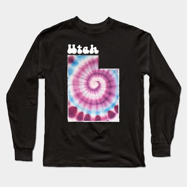 Utah Tie Dye Long Sleeve T-Shirt by SunburstGeo